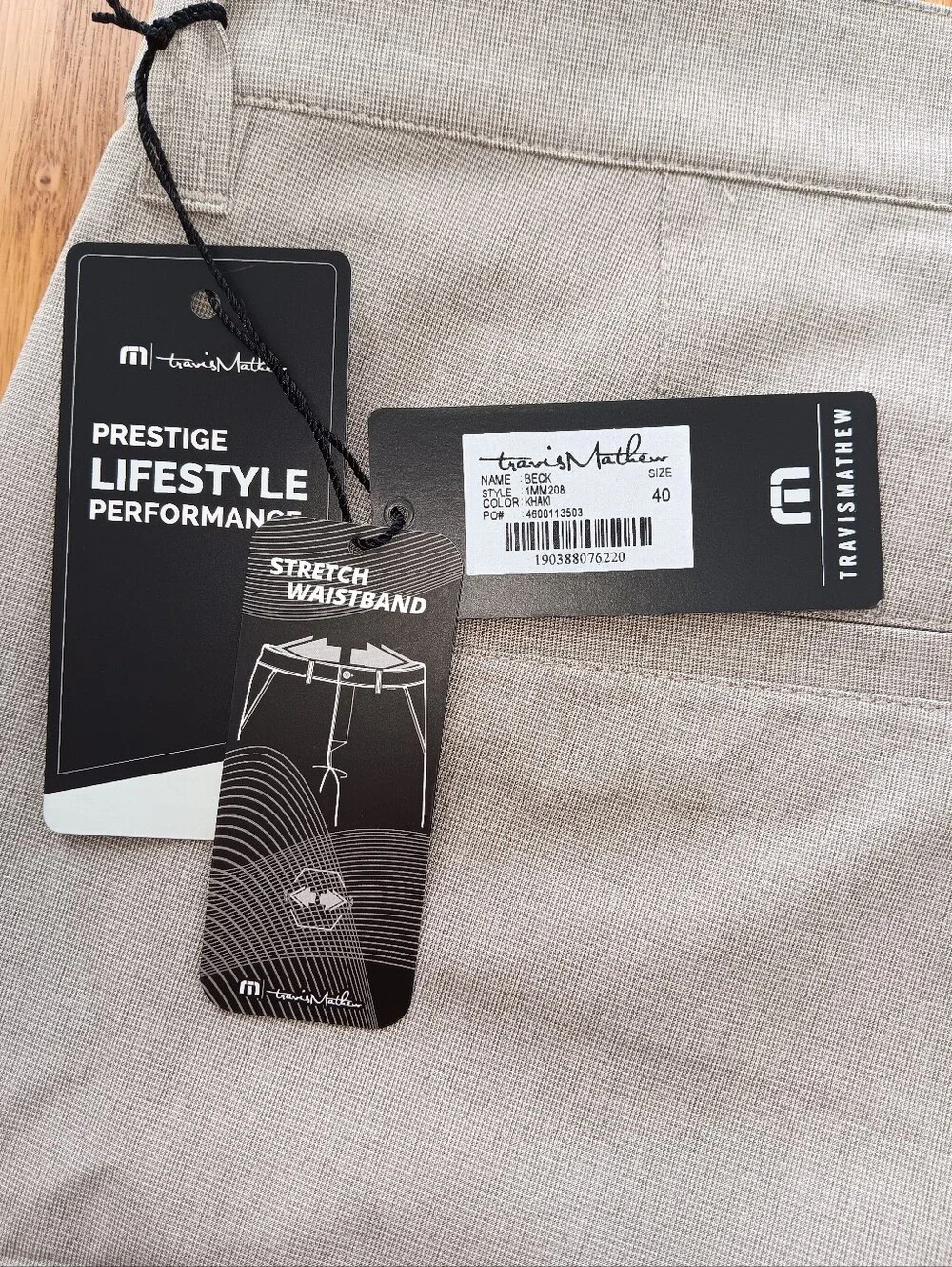 Travis Mathew Light Gray Men's Flat Front Shorts 40 Waist New With Tags